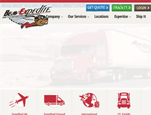 Tablet Screenshot of beavexpedite.com